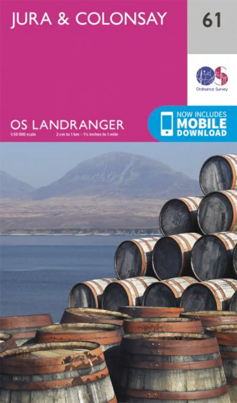 OS Landranger Map 61 - Jura and Colonsay
